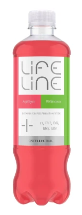 Напиток витаминизированный ЛайфЛайн Интеллектуал Арбуз/Яблоко 0,5л пл/бут