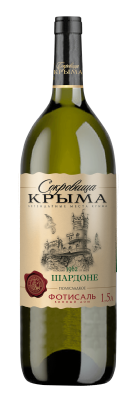 Вино Сокровища Крыма Шардоне бел п/сл 1,5л 10-13%