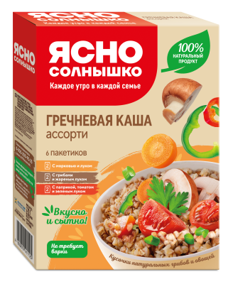 Каша гречневая Ясно солнышко ассорти 6*45г
