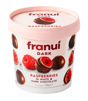 Малина в белом и темном шоколаде Franui зам 150г