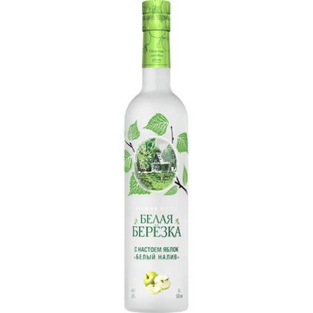Настойка Белая березка с настоем яблок Белый налив 0,5л 38%