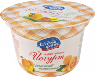 Йогурт Фермерский Персик/Абрикос 3,5% 130г БЗМЖ