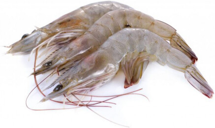 Креветки Тигровые белоногие в панцире с головой с/м 50/70 Вичи вес