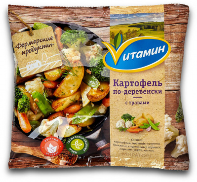 Картофель Фермерские Продукты по-деревенски с травами Мираторг 400г