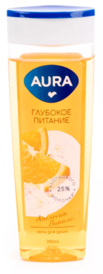 Гель для душа Аура 390мл Глубокое питание