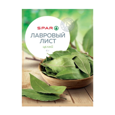 Лавровый лист целый сушеный SPAR 4г