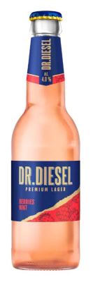 Напиток пивной Доктор Дизель Премиум Лагер Лесные Ягоды 0,33л 4% ст/б