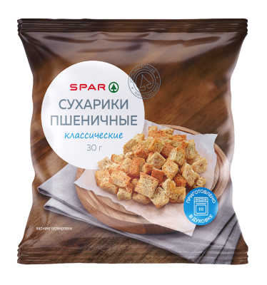 Сухарики пшеничные SPAR Классические 30г