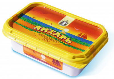 Сыр плавленый АО Молоко Янтарь 60% ванночка 150г БЗМЖ