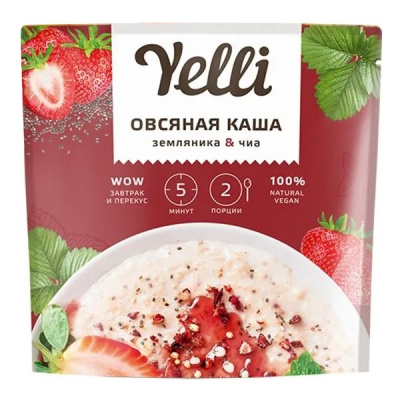 Каша овсяная Елли Земляника/Чиа 60г