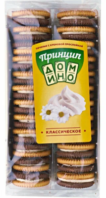 Печенье Дружно Принцип домино с классической начинкой 400г