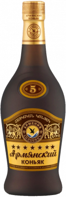 Коньяк Армянский КВ 7 лет SPAR 0,5л 40%