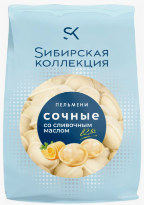 Пельмени Сибирская коллекция со сливочным маслом 700г