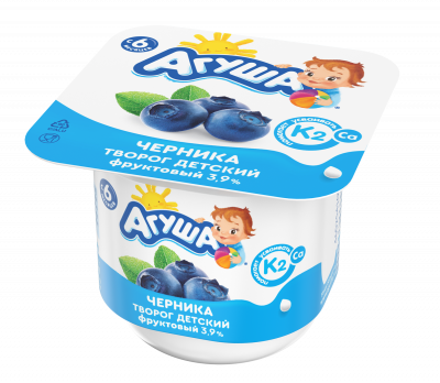 Творог Агуша Черника с 6 мес 3.9% 100г БЗМЖ