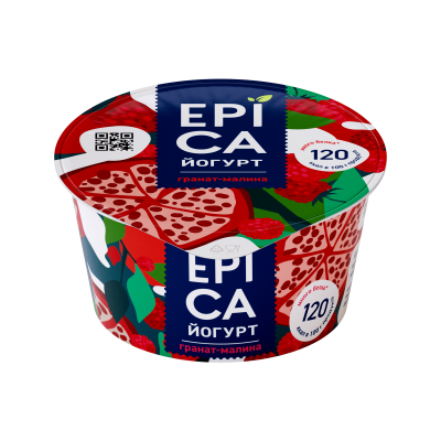 Йогурт Эпика Гранат/Малина 4,8% 130г БЗМЖ