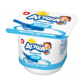Творог Агуша Классический с 6 мес 4.5% 100г БЗМЖ