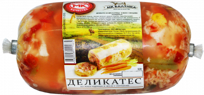 Деликатес из мяса курицы в желе с овощами МК Балтика 500г