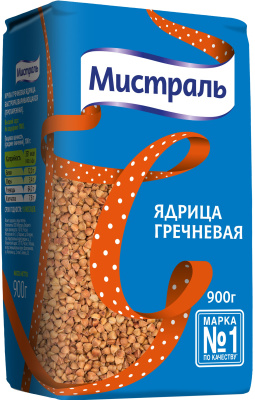 Гречка ядрица Мистраль 900г