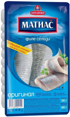 Сельдь филе Матиас Оригинальное 500г