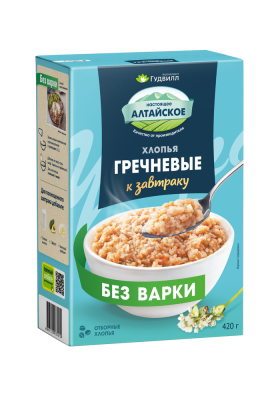 Хлопья гречневые Гудвилл не треб варки 420г
