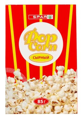 Попкорн SPAR Сырный для СВЧ Печи 85г