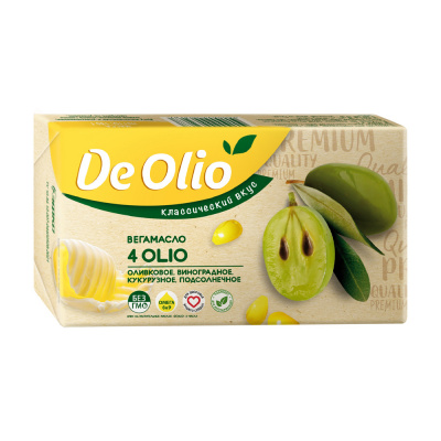 Крем на растительных маслах Де Олио 4 масла 180г