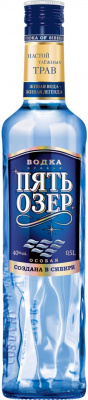 Водка Пять Озер особая 0,5л 40%