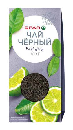 Чай SPAR Эрл Грей черный 100г