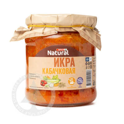Икра кабачковая SPAR Natural 470г ст/б