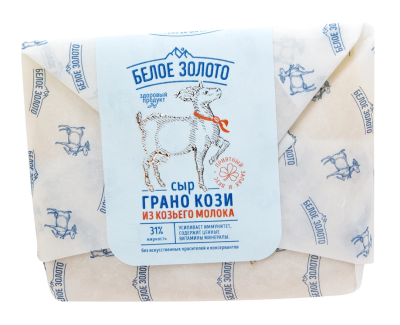 Сыр из козьего молока Леварден Грано Кози Белое Золото 31% 150г БЗМЖ