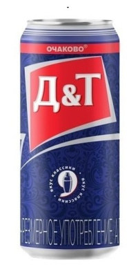 Напиток пивной н/ф Очаково ДиТ 0,45л 7% ж/б