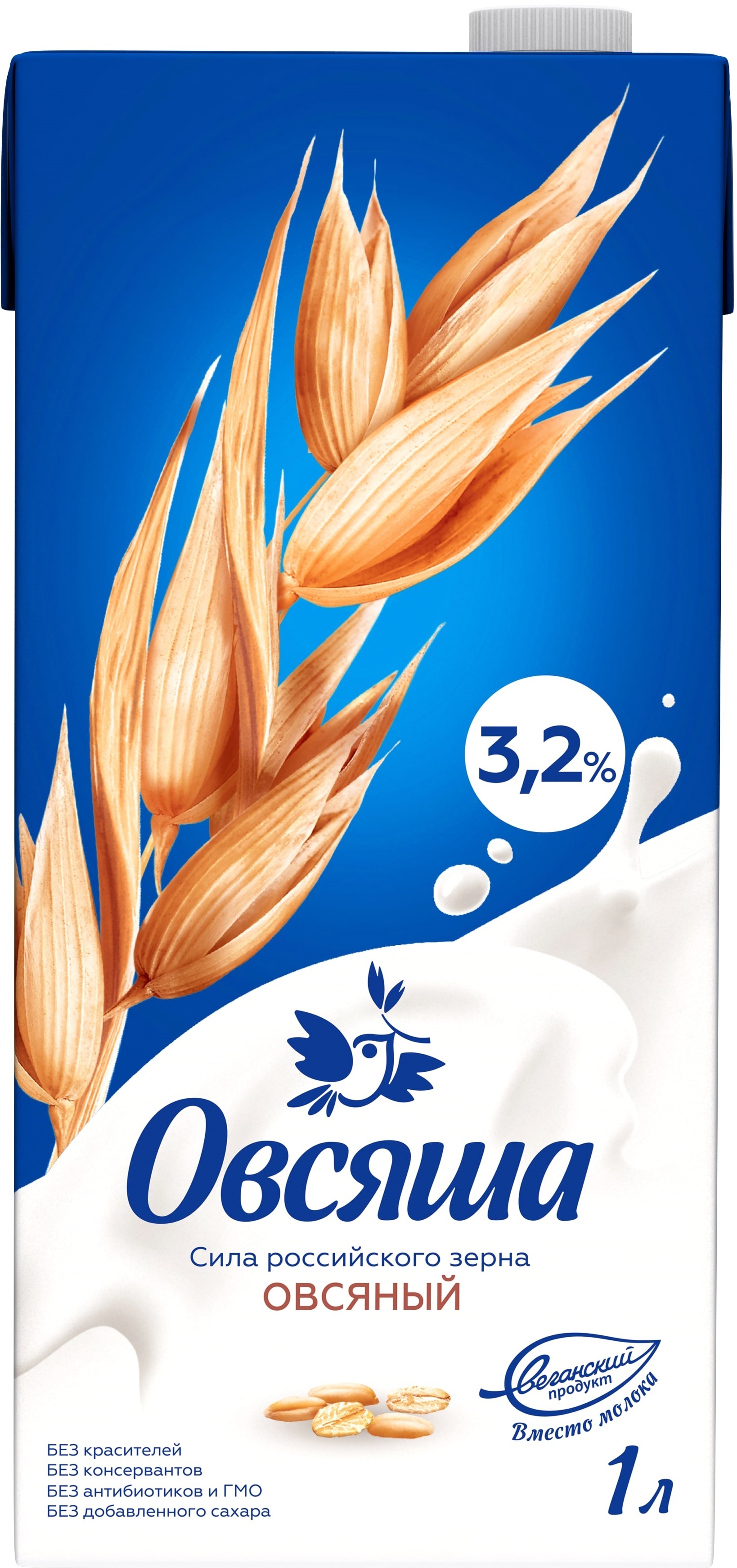 Напиток растительный Овсяша Овсяный 1л