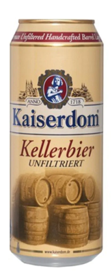 Пиво светлое н/ф Кайзердом Келлербир 0,5л 4,8% ст/б
