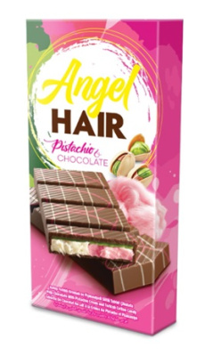 Шоколад Бениссимо молочный с фисташкой и  пишманием 150г