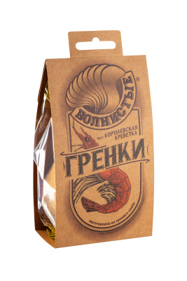 Гренки жареные Волнистые Королевская креветка 75г