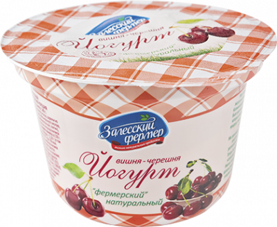 Йогурт Фермерский Вишня/Черешня 3,5% 130г БЗМЖ