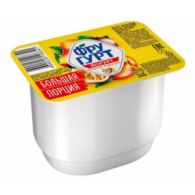 Йогурт Фругурт Персик/Маракуйя 2,0% 240г БЗМЖ