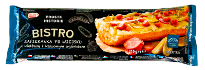 Багет Бистро колбаса/сыр Моцарелла/сыр Чеддер 210г