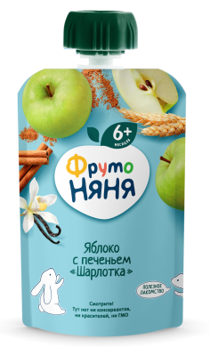 Пюре ФрутоНяня Шарлотка с 6мес д/п 90г