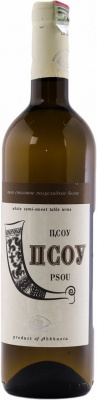 Вино Псоу бел п/сл 0,75л 11%