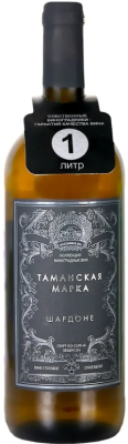 Вино Таманская марка Шардоне бел сух 1,5л 10-11%