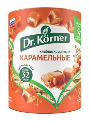 Хлебцы кукуруз-рис Др Кёрнер карамель 90гр