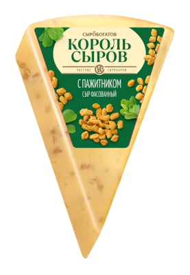 Сыр Король Сыров Сыробогатов пажитник 45% сегмент 180г БЗМЖ