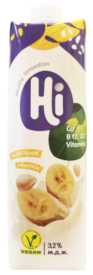 Напиток растительный Hi Банан 1л