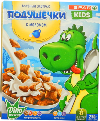 Подушечки SPAR с молоком 250г