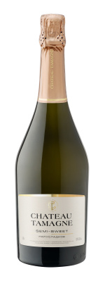 Вино игристое Шато Тамань бел п/сл 0,75л 10,5-12,5%