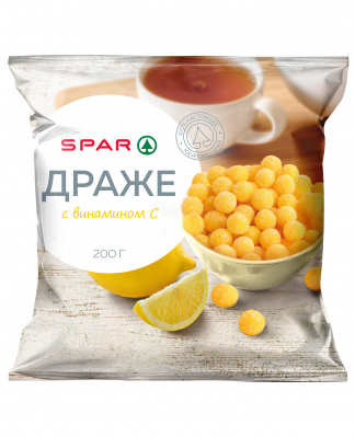 Драже SPAR Лимончики с витамином С 200г