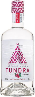 Водка Тундра Северная брусника 0,5л 40%