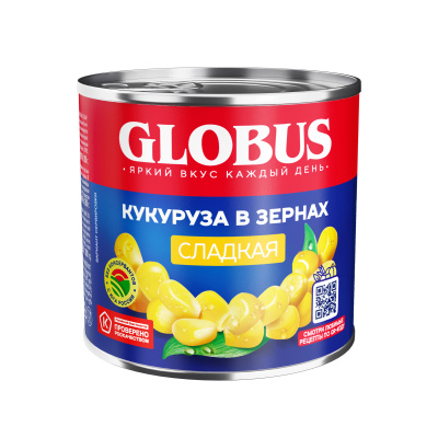Кукуруза сладкая Глобус 340г ж/б