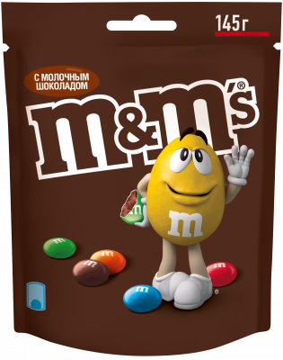 Драже M&M's с Молочным шоколадом 145г